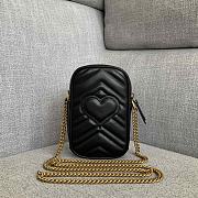 Gucci GG Marmont Mini Bag Black 17x11x5cm - 5