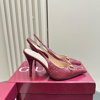 Gucci Women's Horsebit Pump Red 8.5cm