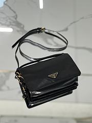 Prada Black Leather shoulder Bag 23x15x8.5cm - 3