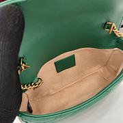 Gucci GG Marmont Matelasse Super Mini Bag Green 16.5x10x5cm - 4