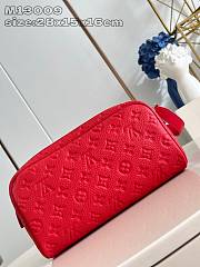 Louis Vuitton LV Dopp Kit Red 28x16.5x15cm - 5