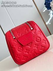 Louis Vuitton LV Dopp Kit Red 28x16.5x15cm - 4