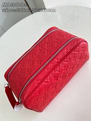 Louis Vuitton LV Dopp Kit Red 28x16.5x15cm - 2