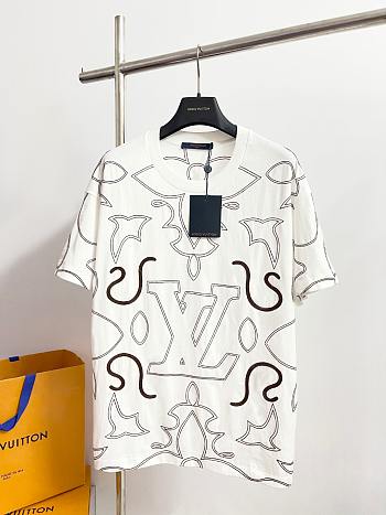 Louis Vuitton LV Embroidered Cotton T-Shirt