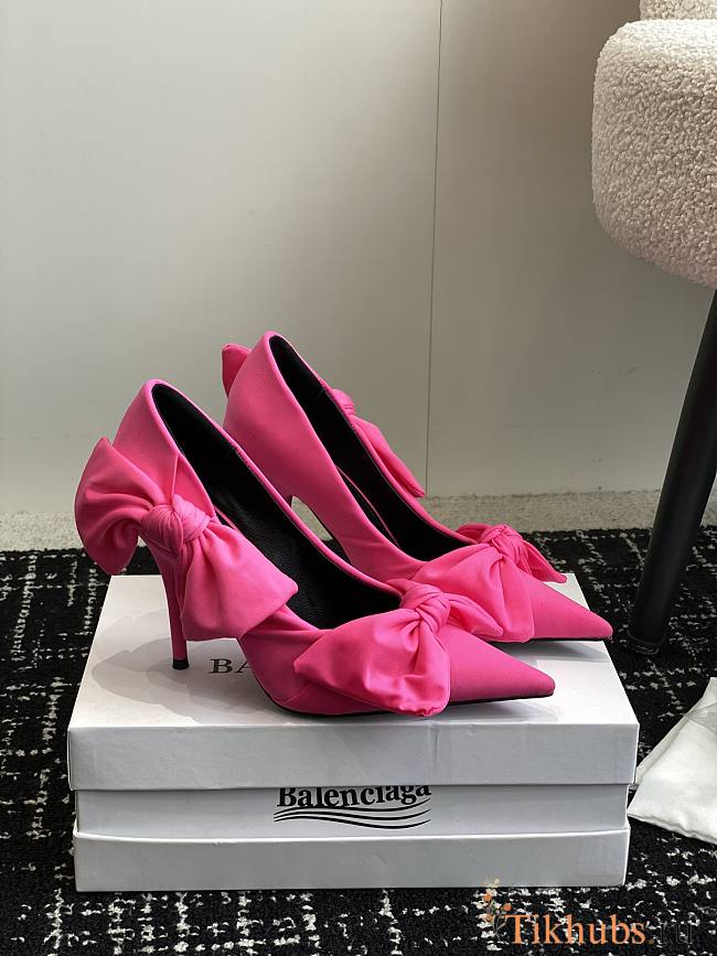 Balenciaga Knife Knot 110mm Pump Bright Pink  - 1