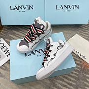Lanvin Curb Casual Sneakers White Grey - 5