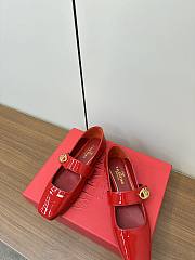 Valentino Garavani VLogo Locker Patent Red Mary Jane flat - 3