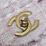 Chanel Flap Top Handle Bag Tweed 20cm - 6