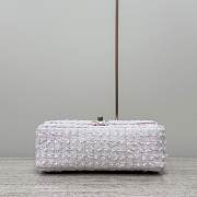 Chanel Flap Top Handle Bag Tweed 20cm - 3