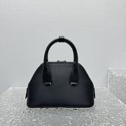 The Row Mini Devon Bag Black Leather 24x12x16cm - 5