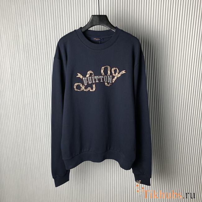 Louis Vuitton LV Navy Blue Sweater - 1