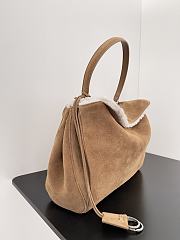 Balenciaga Rodeo Large Handbag Brown Suede 40x30x13cm - 4