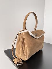 Balenciaga Rodeo Small Handbag Brown Suede 27x8x21cm - 2