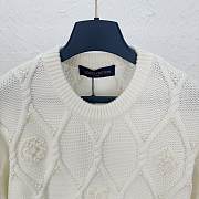 Louis Vuitton LV Embellished Cable Knit Wool Sweater - 4