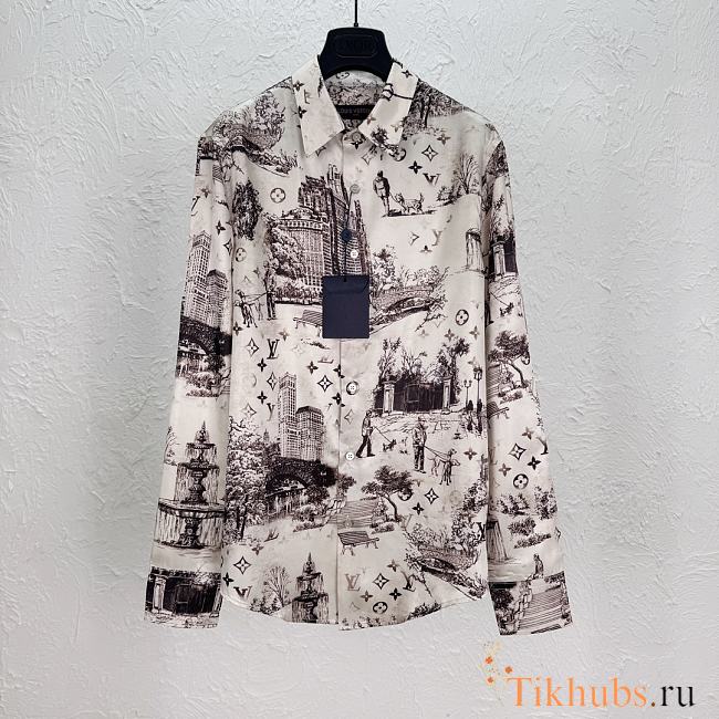 Louis Vuitton LV Long-Sleeved Silk Shirt - 1