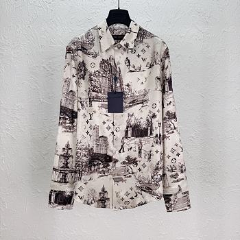 Louis Vuitton LV Long-Sleeved Silk Shirt