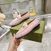 Gucci Horsebit GG Crystal Loafers Pink - 5
