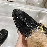 Gucci 2015 Re-Edition Woman's Princetown Black Patent  - 5