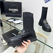 Chanel Sheepskin Boots in Black - 3