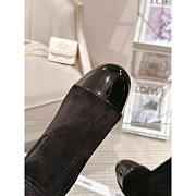 Chanel Suede Knee-High Platform Boots Black 9cm - 5
