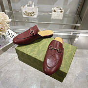 Gucci Woman's Princetown Red Wine Slipper - 4