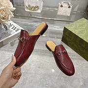 Gucci Woman's Princetown Red Wine Slipper - 2