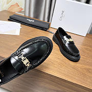 Celine Margaret Loafer Triomphe Chain Black - 3