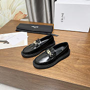 Celine Margaret Loafer Triomphe Chain Black - 2