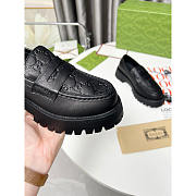 Gucci GG Lug Sole Loafer Black - 5