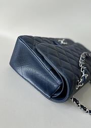 Chanel Jumbo Flap Bag Navy Blue Caviar Silver 30cm - 5