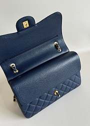 Chanel Jumbo Flap Bag Navy Blue Caviar Gold 30cm - 3