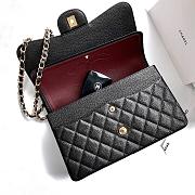 Chanel Jumbo Flap Bag Black Caviar Gold 30cm - 2