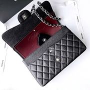 Chanel Jumbo Flap Bag Black Caviar Silver 30cm - 2