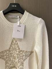 Dior Embroidered Sweater Ecru Cashmere - 4