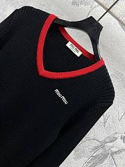 Miu Miu V-neck Cashmere Sweater - 2