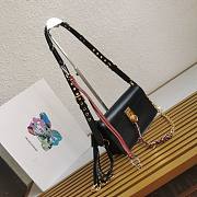 Prada Soft Sound Small Black Shoulder Bag 24x13.5x6cm - 3