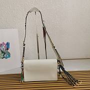 Prada Soft Sound Small White Shoulder Bag 24x13.5x6cm - 4