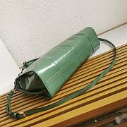 Prada Large Leather Handbag Green 38x24x12cm - 3