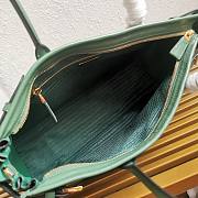 Prada Large Leather Handbag Green 38x24x12cm - 5