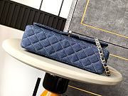 Chanel Flap Bag Denim Blue 25cm - 5