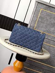 Chanel Flap Bag Denim Blue 25cm - 4