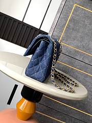 Chanel Flap Bag Denim Blue 25cm - 3