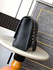 Chanel Flap Bag Black Silver 34x25x10cm - 4