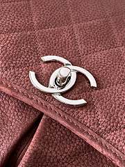 Chanel Flap Bag Brown Silver 34x25x10cm - 4