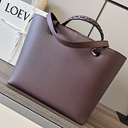 Loewe Anagram Tote Classic Calfskin Red Wine 29x14x25cm - 3