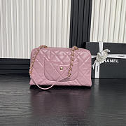 Chanel 24A Shiny Calfskin Shouder Bag Pink 29x19x13cm - 6