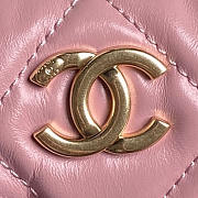 Chanel 24A Shiny Calfskin Shouder Bag Pink 29x19x13cm - 5