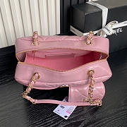 Chanel 24A Shiny Calfskin Shouder Bag Pink 29x19x13cm - 4