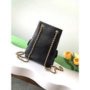 Chanel Backpack Lambskin Gold Black 24.5x18x8cm - 6