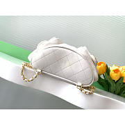 Chanel Backpack Lambskin Gold White 24.5x18x8cm - 2